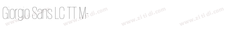 Giorgio Sans LC TT M字体转换